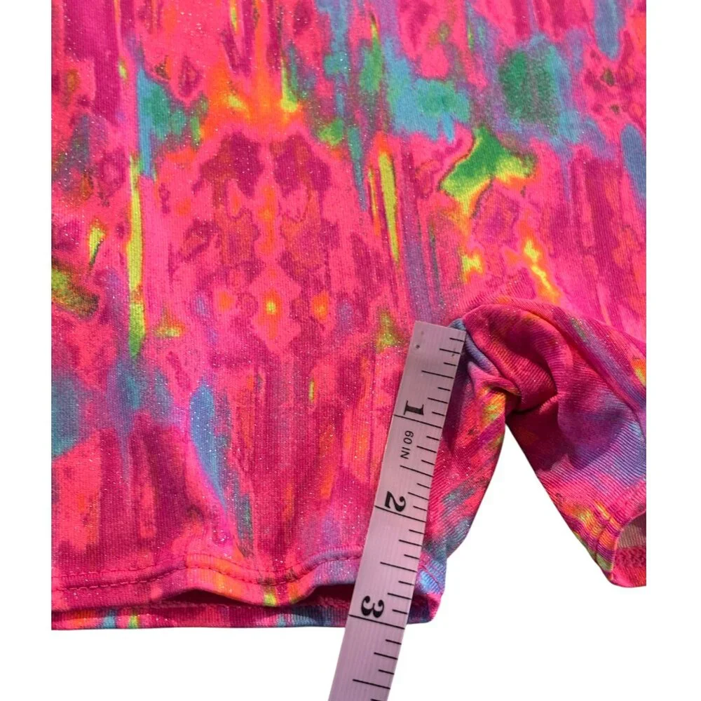 Freestyle by Danskin multicolor Gymnastics Unitard Biketard Leotard Sz S‎ 6-6X